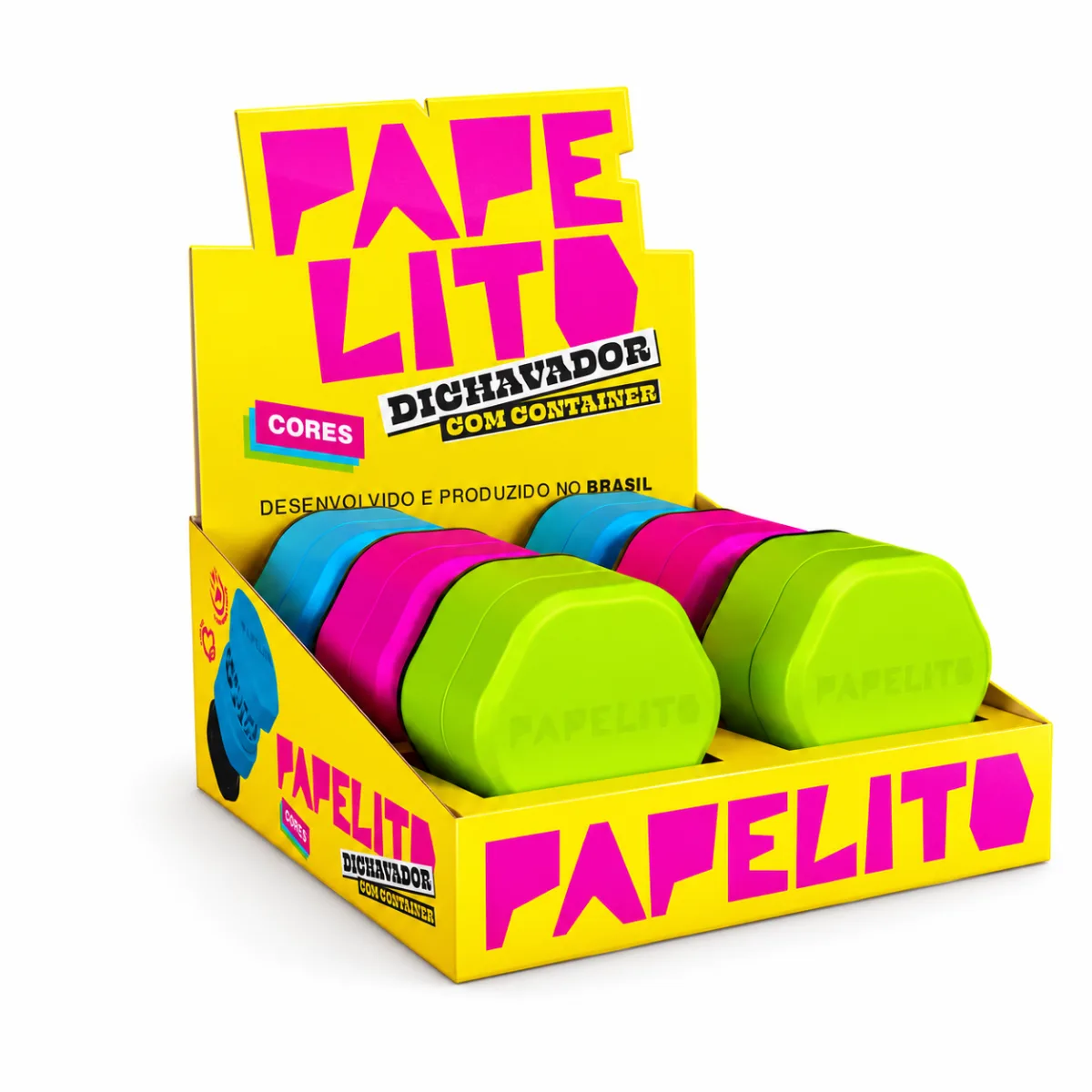 DICHAVADOR PAPELITO CORES C/6