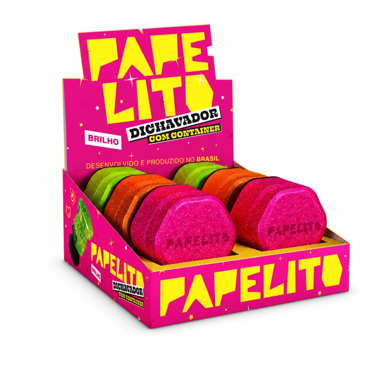 DICHAVADOR PAPELITO GLITTER C/6