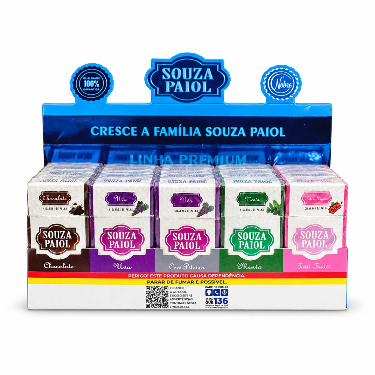 PALHEIROS SOUZA PAIOL SABORES (CHOCOLATE, UVA, MENTA, TUTTI) C/25