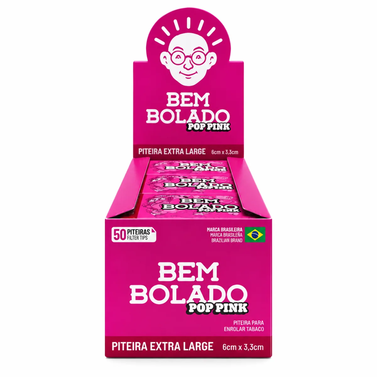 PITEIRA BEM BOLADO POP PINK EXTRA LARGE (PAPEL ROSA) C/24