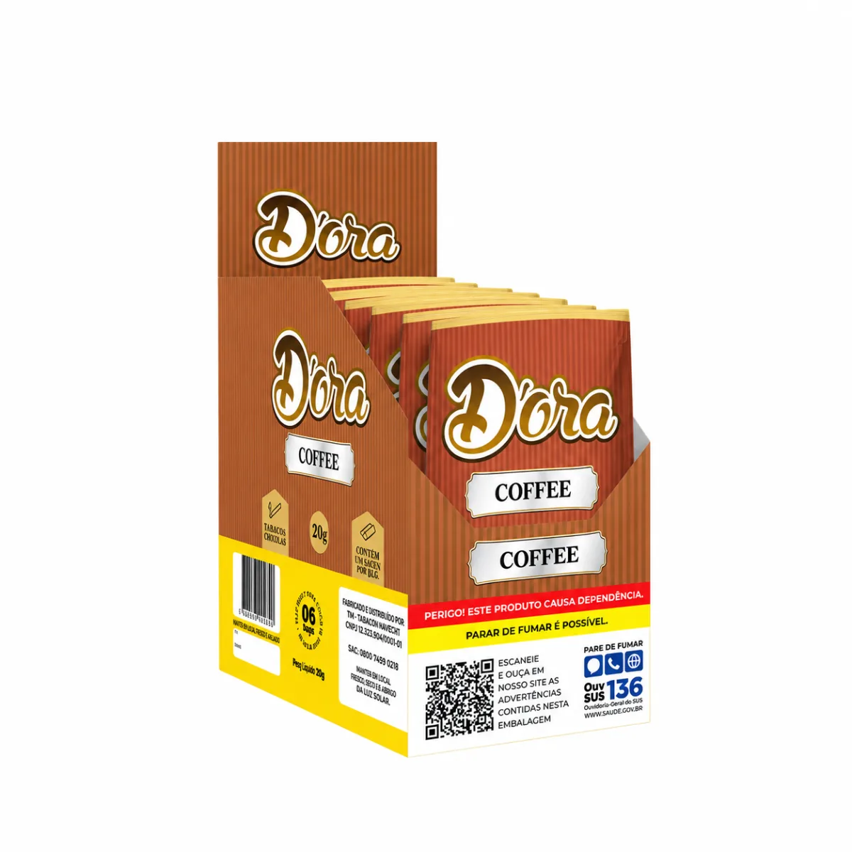 TABACO DORA CAFÉ 20G C/6