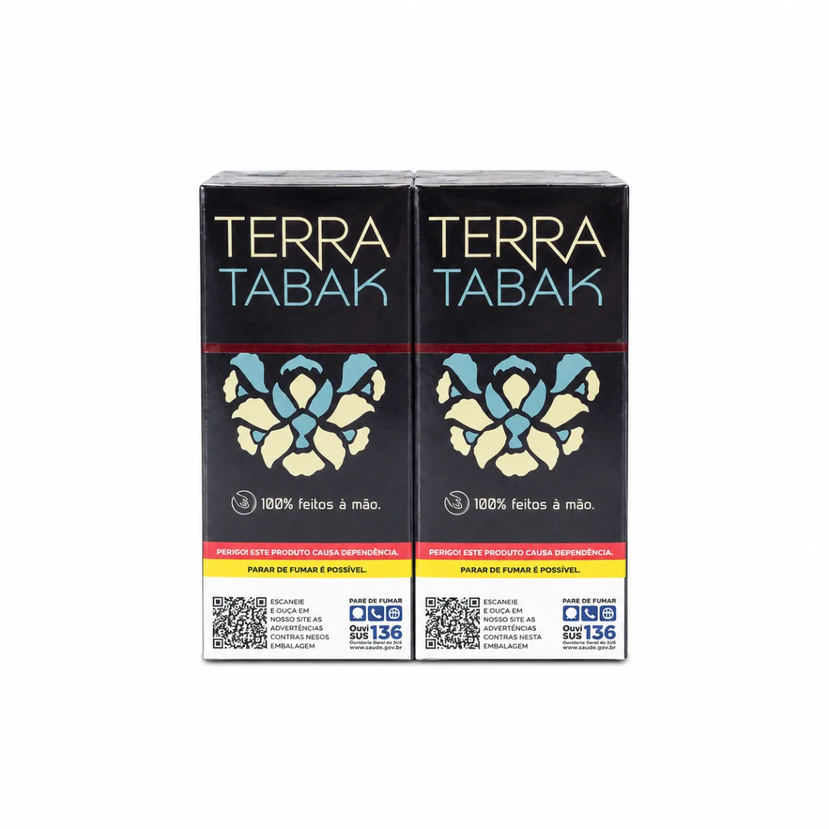 TABACO BOLADO TERRA TABAK BRANCA C/10 e 20UN CADA