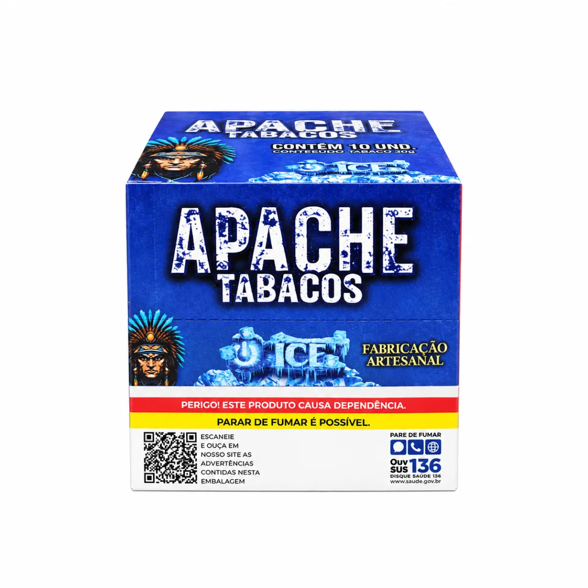 TABACO BOLADO APACHE CARTEIRA ICE C/10