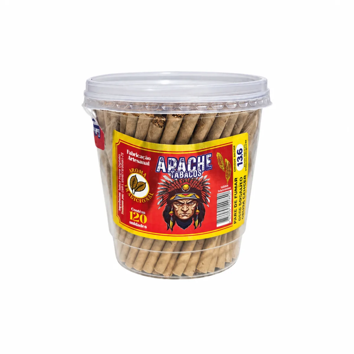 TABACO BOLADO POTE APACHE C/120 TRADICIONAL