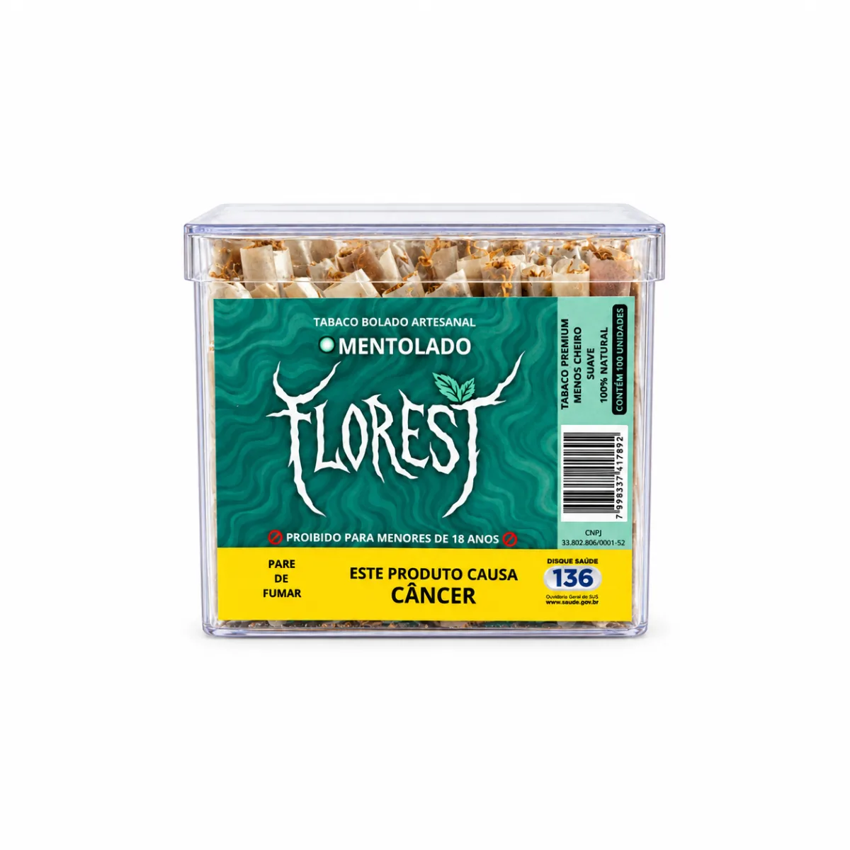 TABACO BOLADO FLOREST MENTOLADO C/100