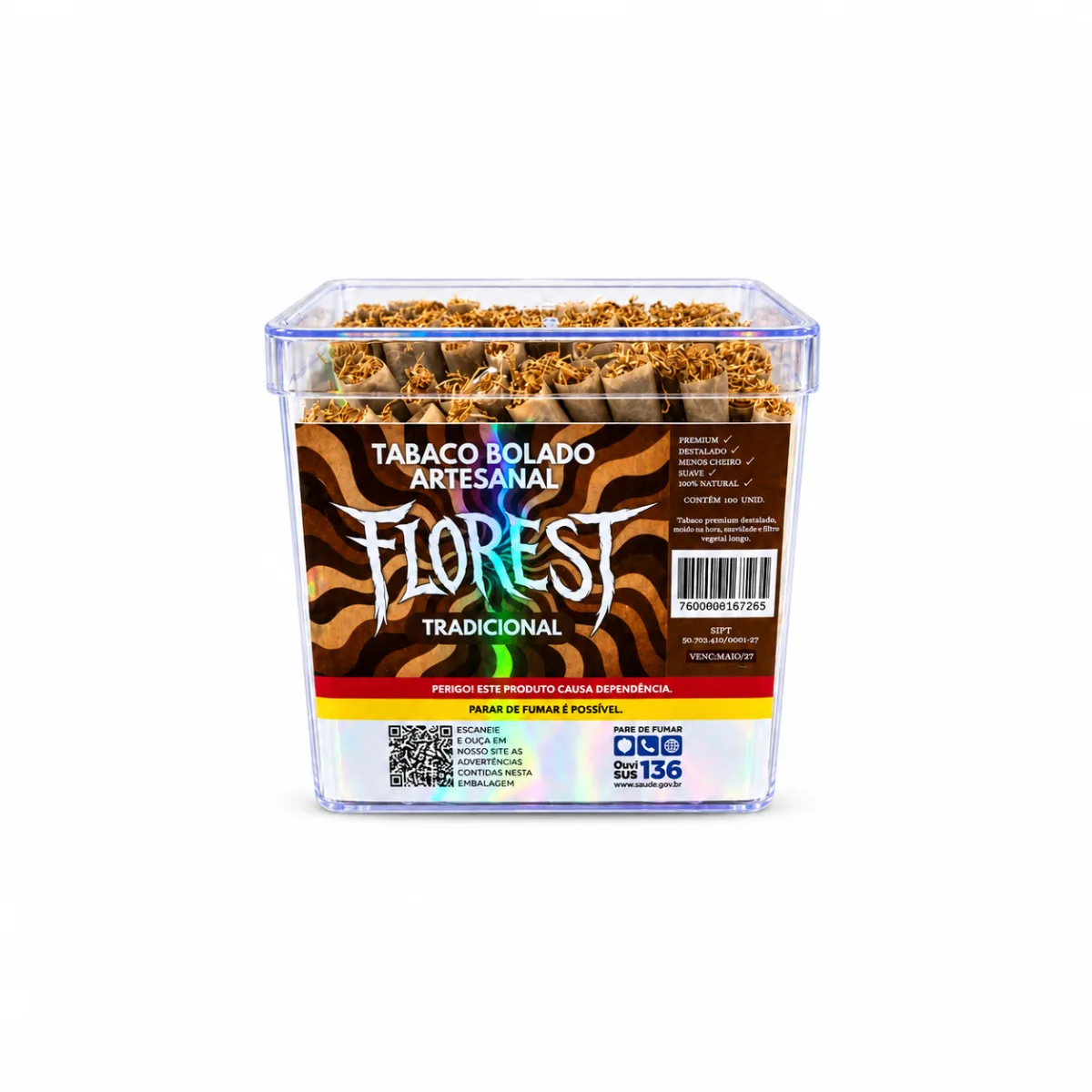 TABACO BOLADO FLOREST C/100 MINI SIZE