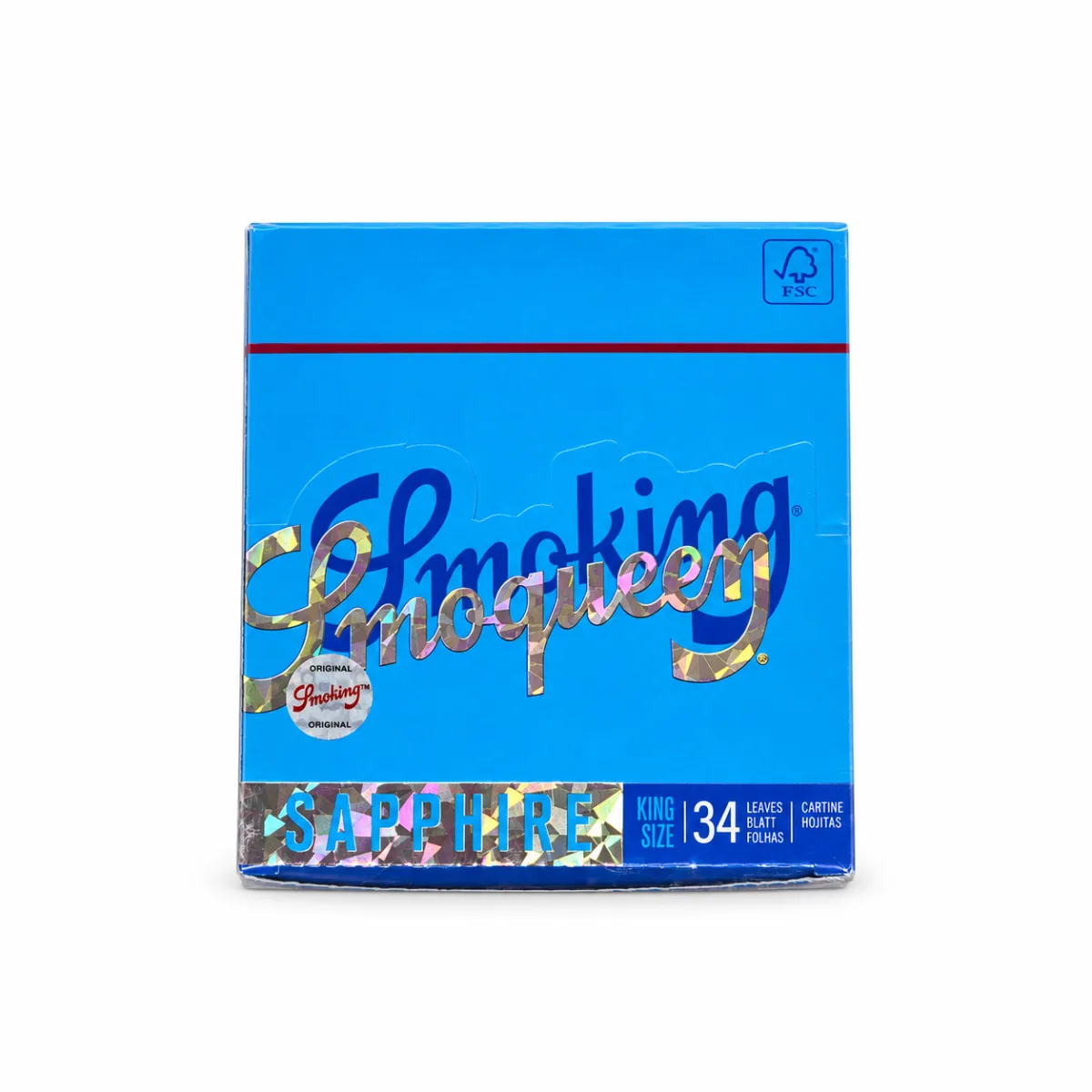 SEDA SMOQUEEN SAPHIRE KS (PAPEL AZUL) C/50