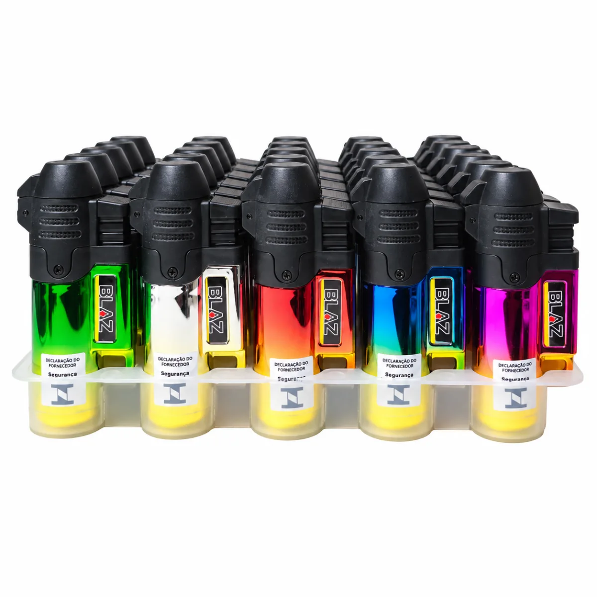ISQUEIRO MAÇARICO BLAZ COR BRILHANTE B51-009 C/25