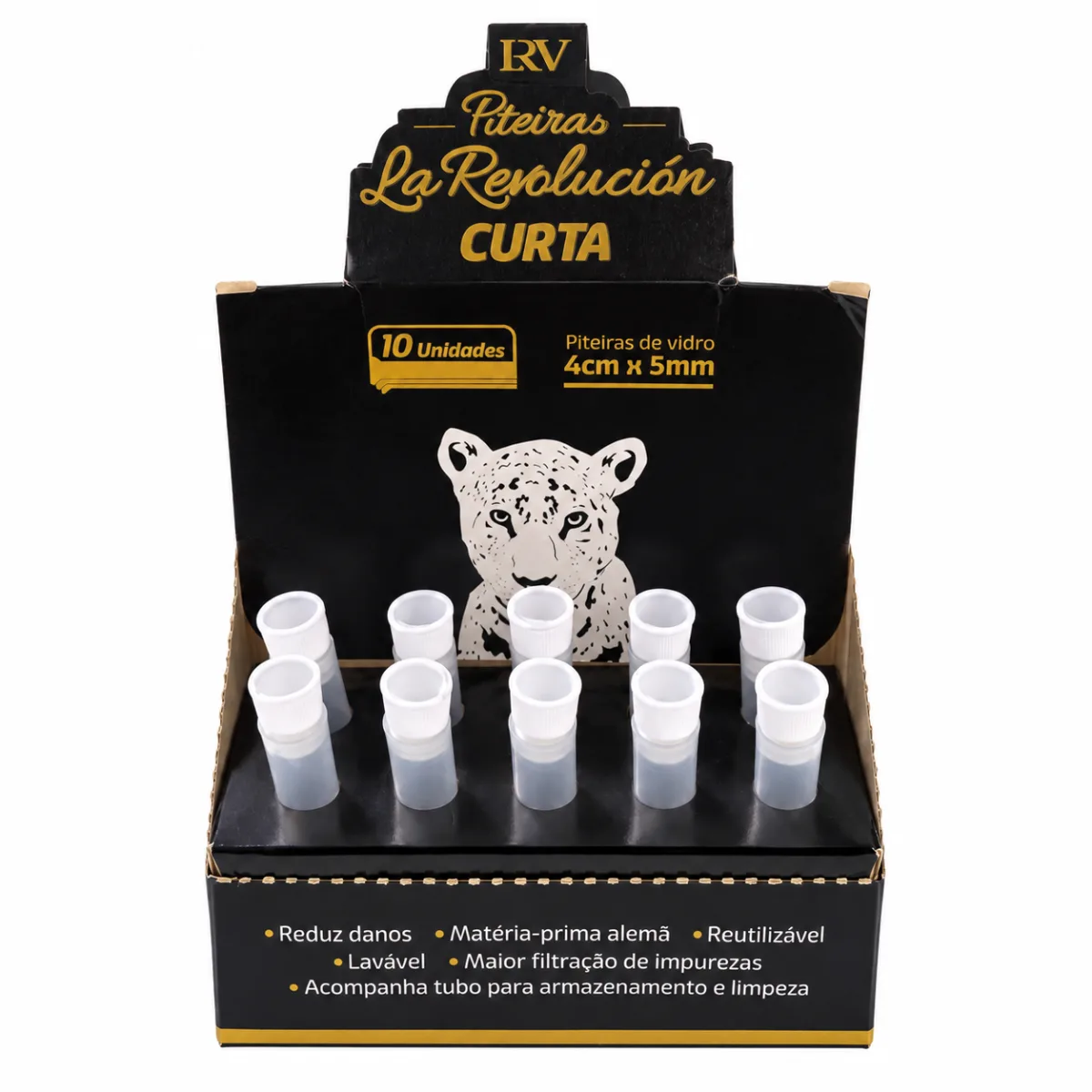 PITEIRA DE VIDRO LA REVOLUCION CURTA C/10