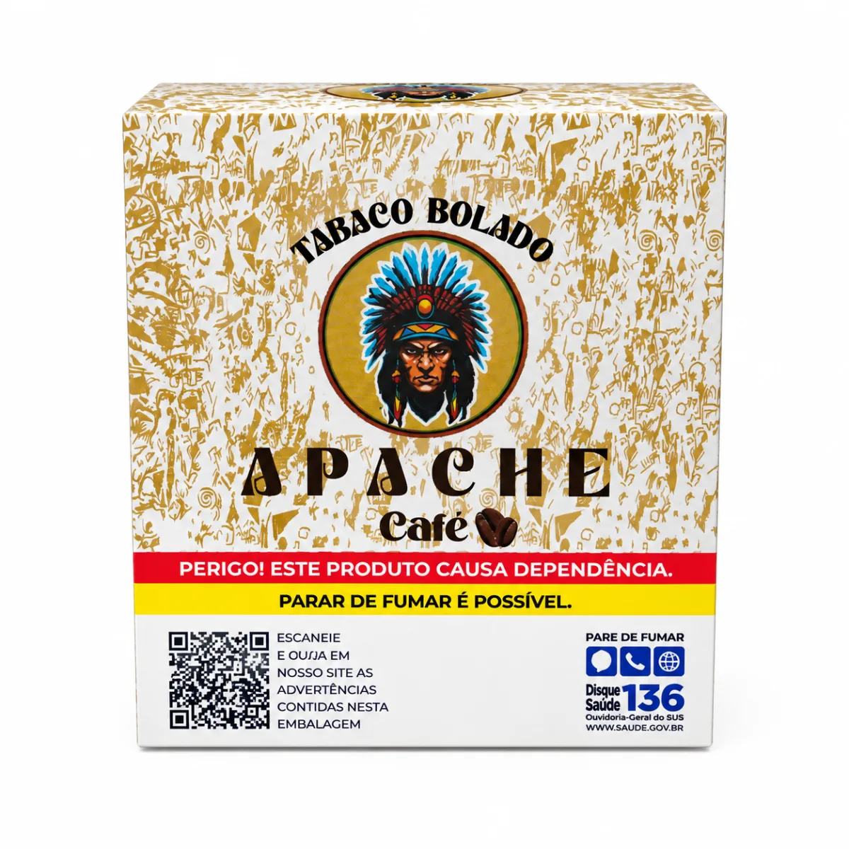 TABACO BOLADO APACHE CARTEIRA C/10 CAFÉ