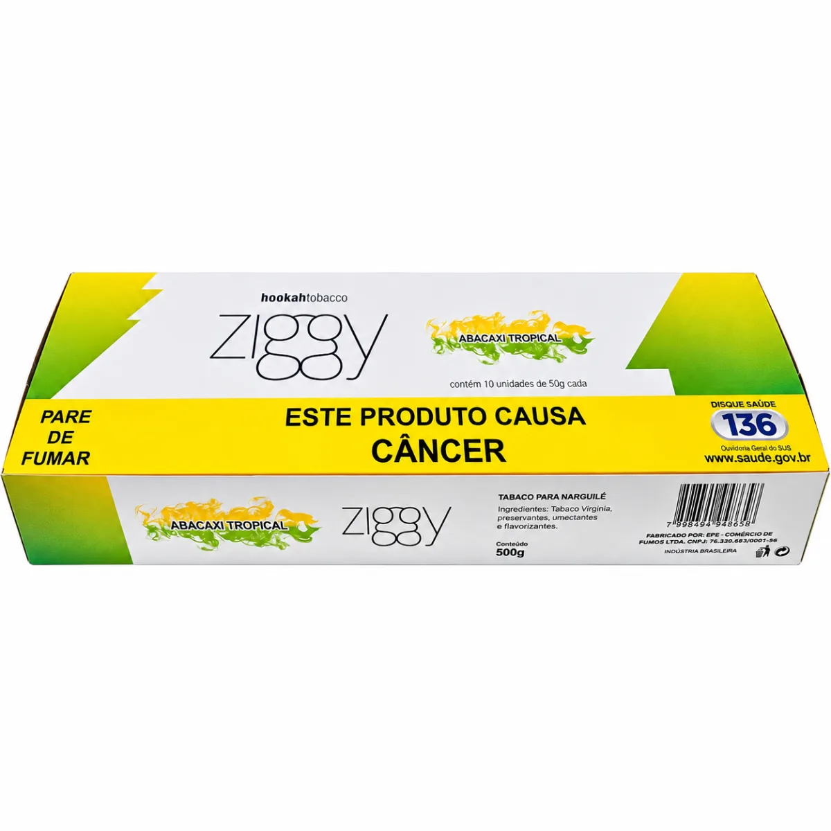 ESSENCIA ZIGGY ABACAXI TROPICAL 50G C/10