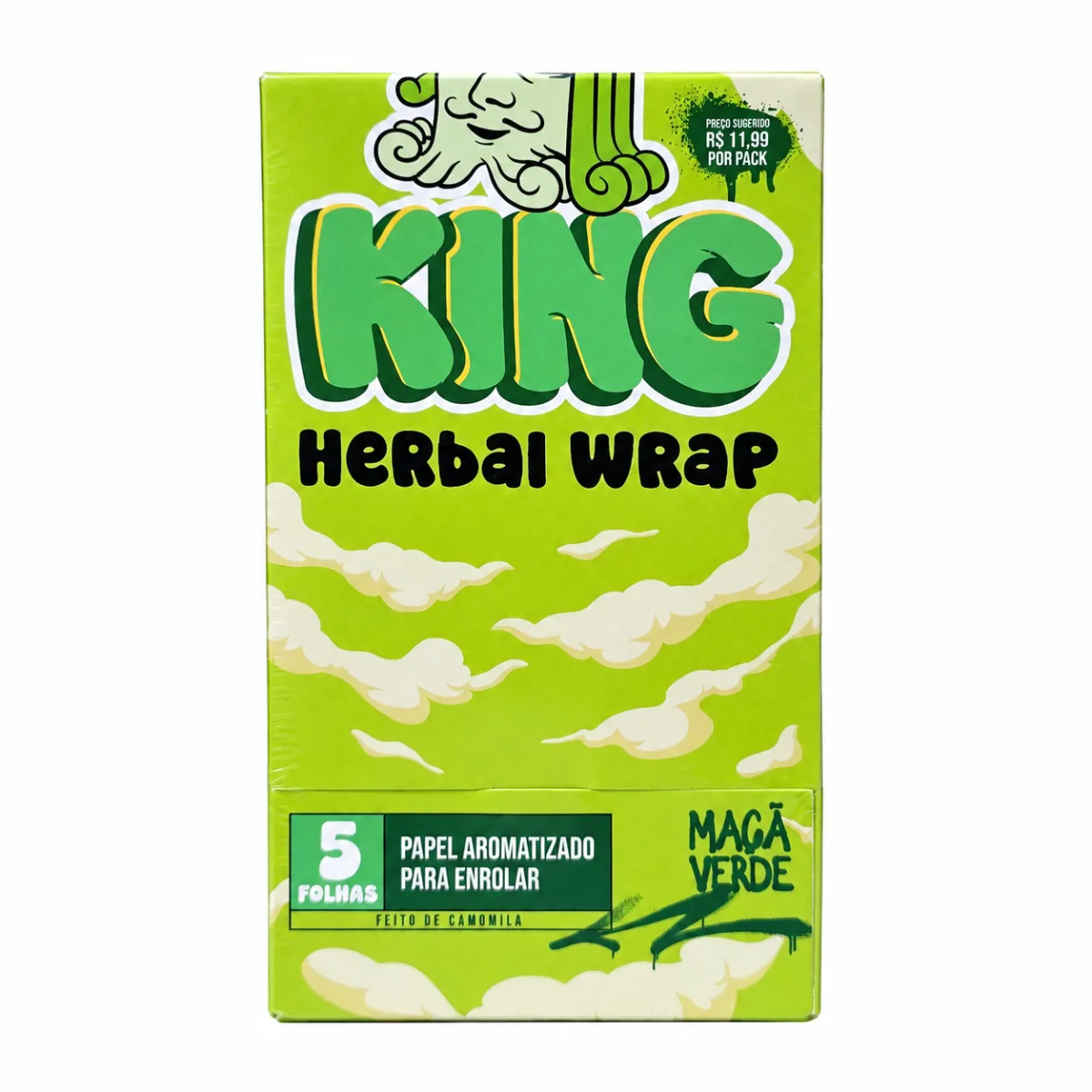 SEDA KING BLUNT SABOR MAÇÃ VERDE C/25