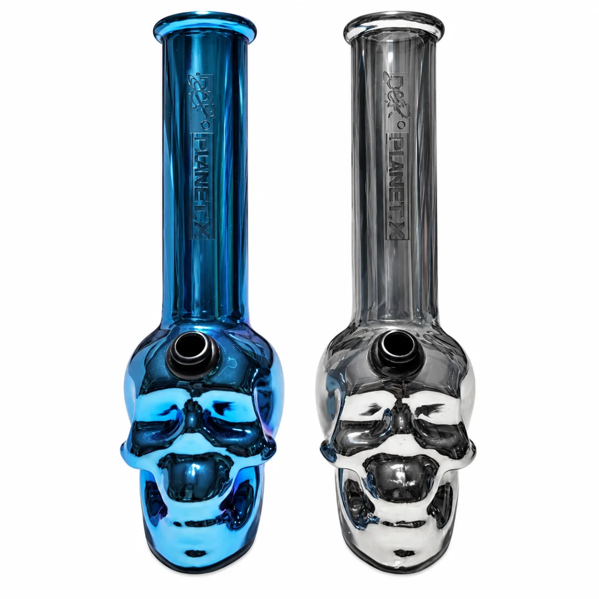 BONG DK VIDRO CAVEIRA METALICO 16CMx25MM