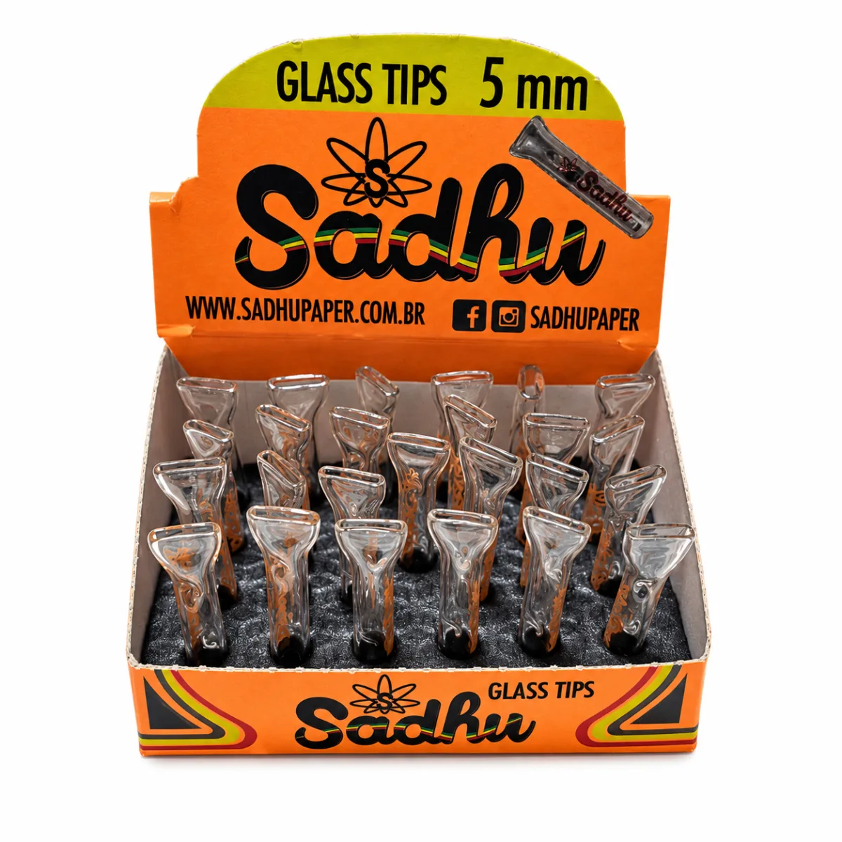 PITEIRA DE VIDRO SADHU PREMIUM 5MM C/25
