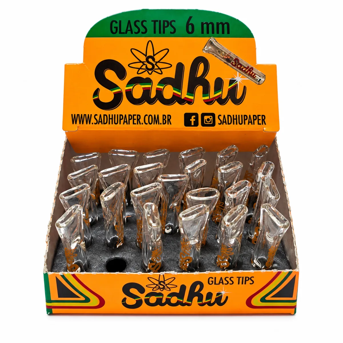 PITEIRA DE VIDRO SADHU PREMIUM 6MM C/25