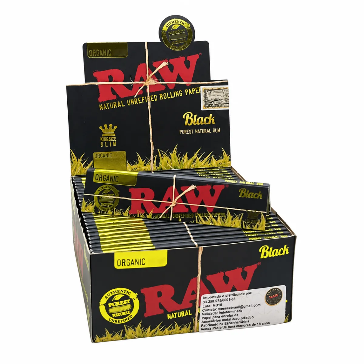 SEDA RAW BLACK ORGANIC C/50
