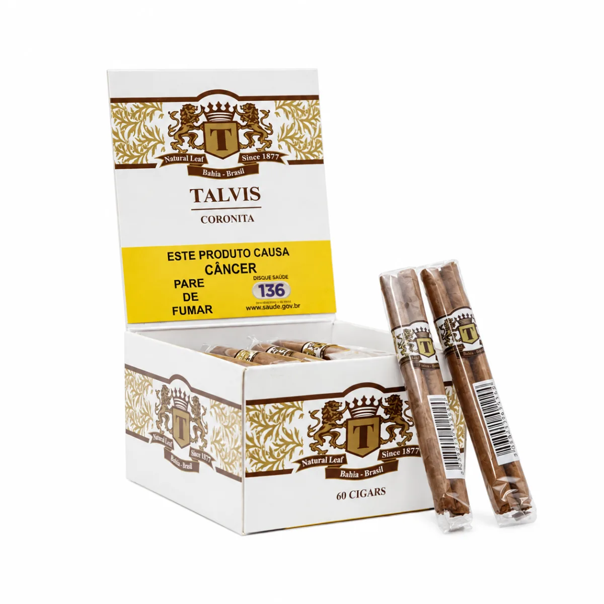 CIGARRILHA TALVIS CHOCOLATE C/60