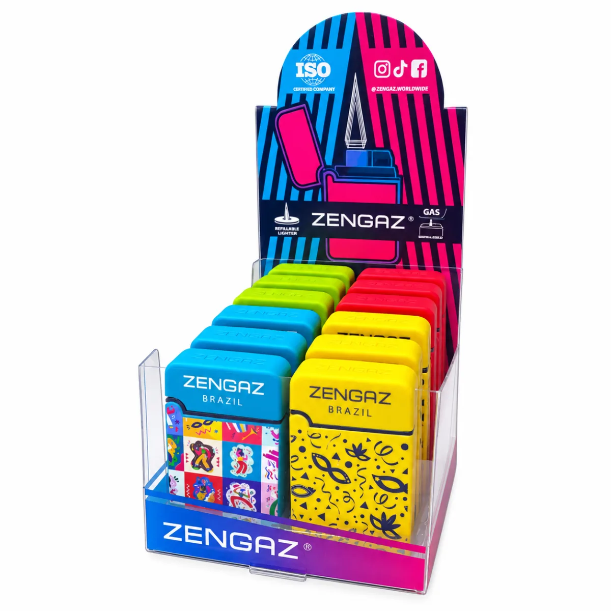 MAÇARICO ZENGAZ ZL-8CARN CORES CARNAVAL C/12