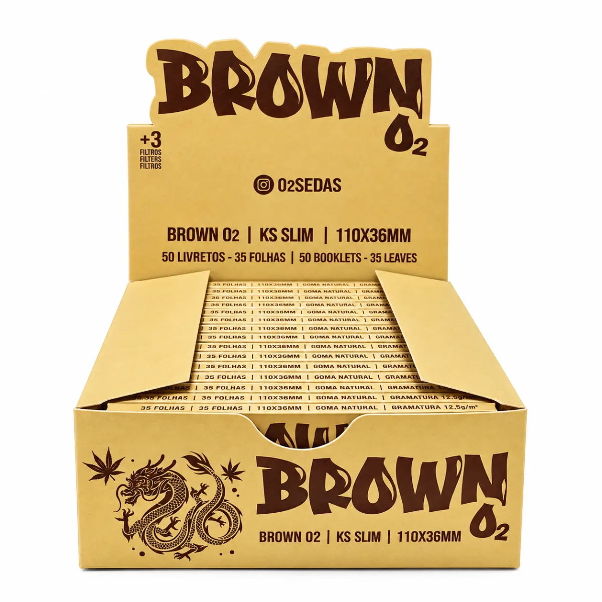 SEDA O2 BROWN SLIM KS C/50