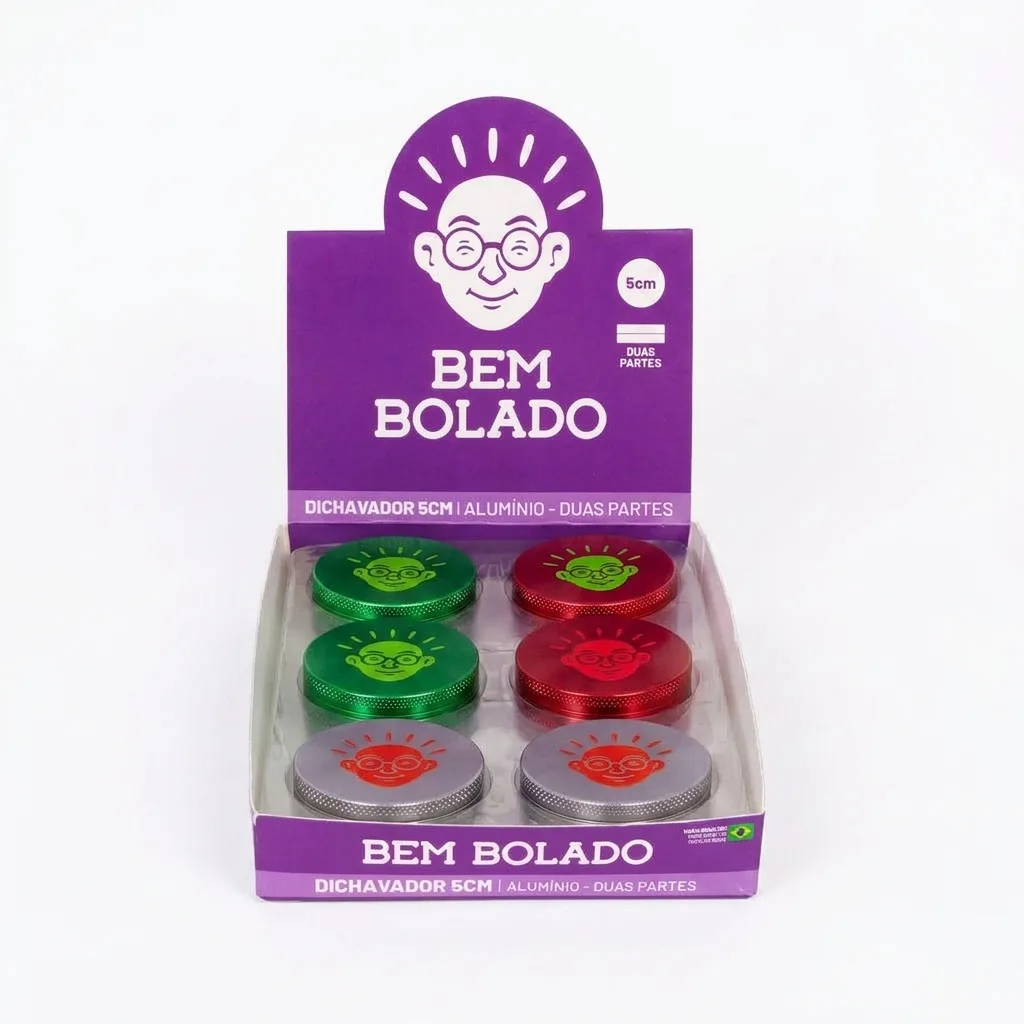 DICHAVADOR BEM BOLADO ALUMINIO 2 PARTES 5CM