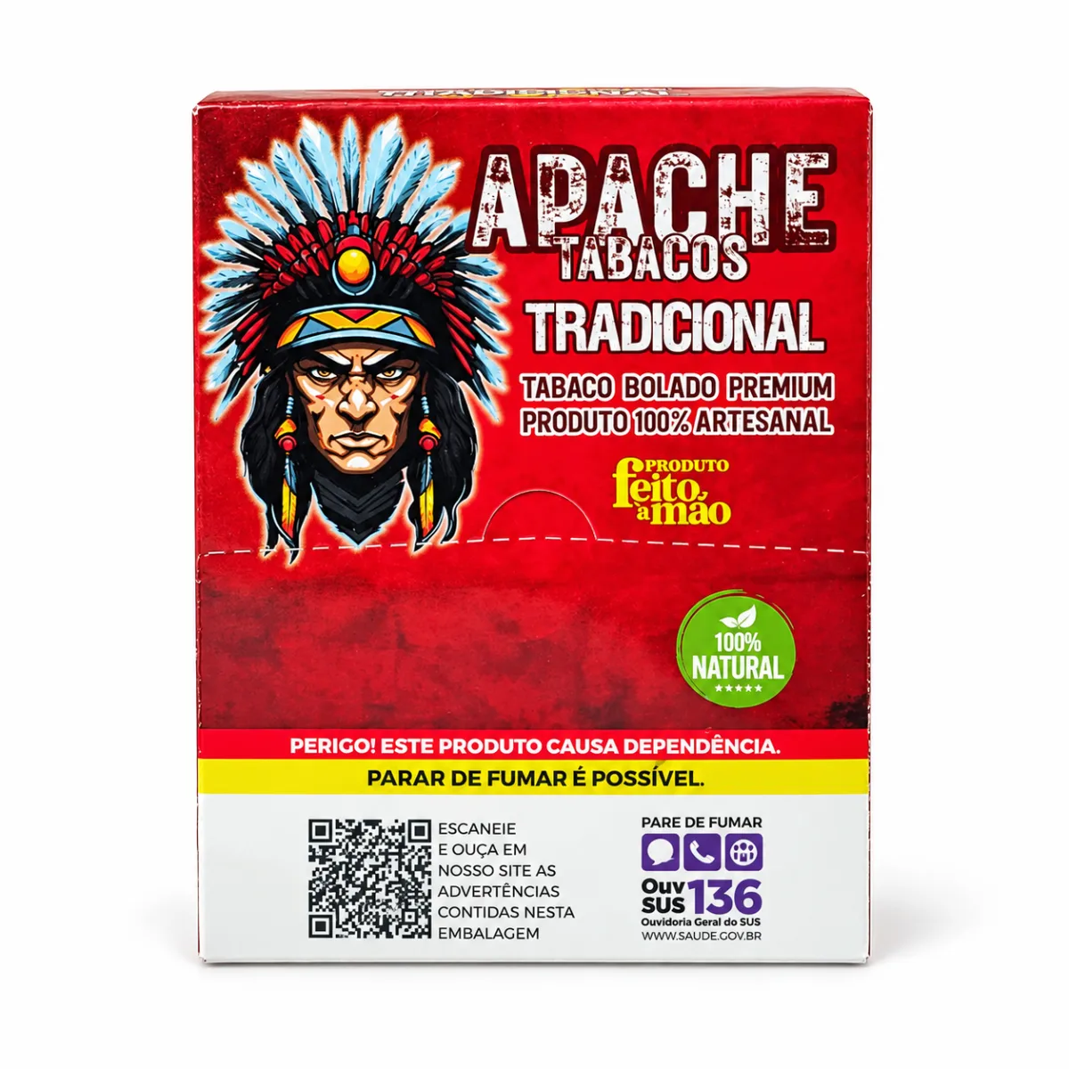 TABACO BOLADO APACHE PICADO SEDA BROWN C/100