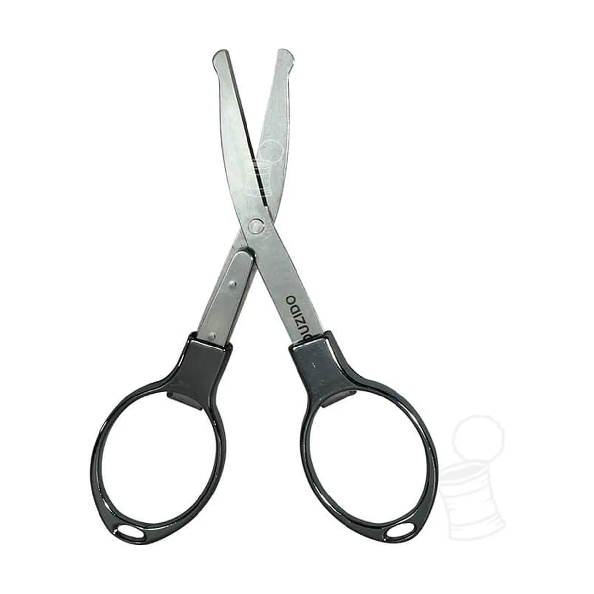TESOURA ABDZ DOBRAVEL ROUND METAL DUO GOLD/BLACK/RED