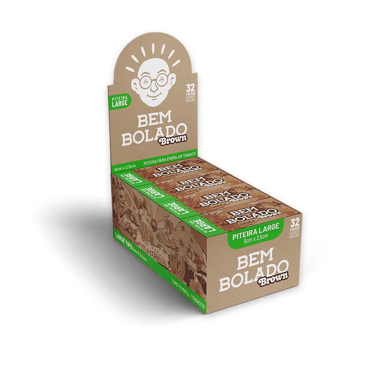 PITEIRA BEM BOLADO BROWN LARGE C/24