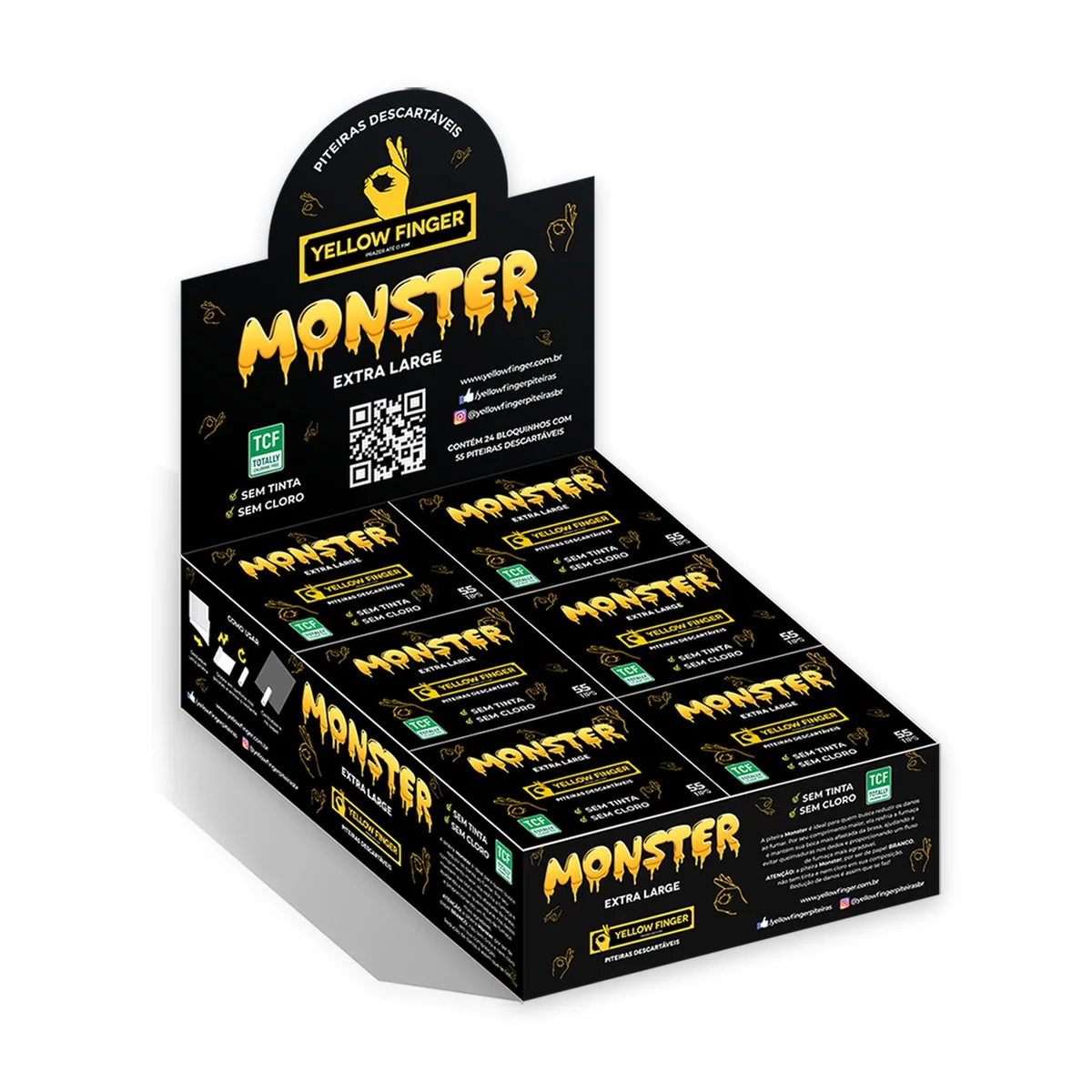 PITEIRA YELLOW FINGER MONSTER EXTRA LARGE C/24
