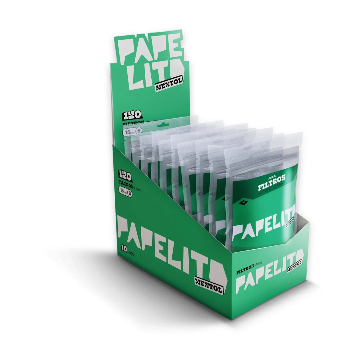FILTRO PAPELITO MENTHOL C/10