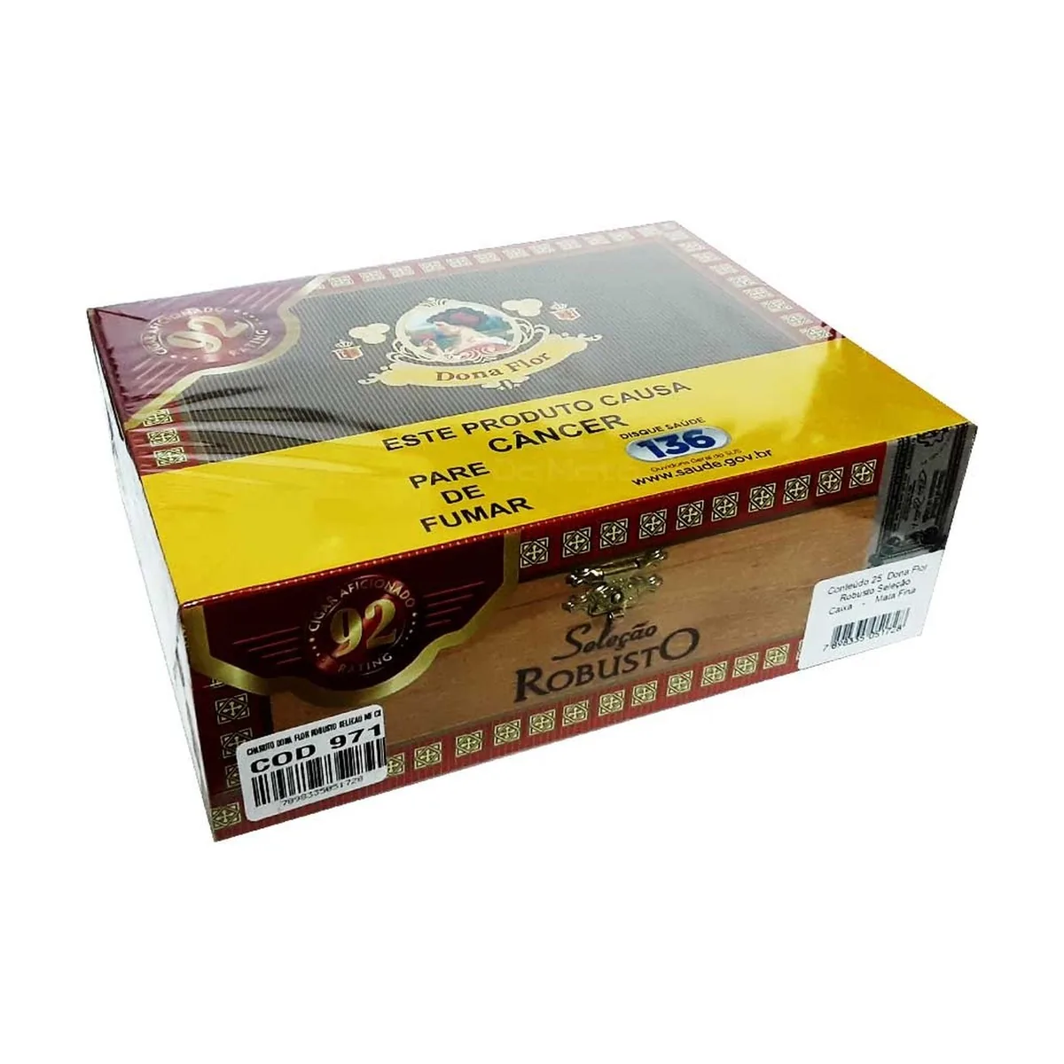 CHARUTO DONA FLOR SELECAO CX DE MADEIRA C/25