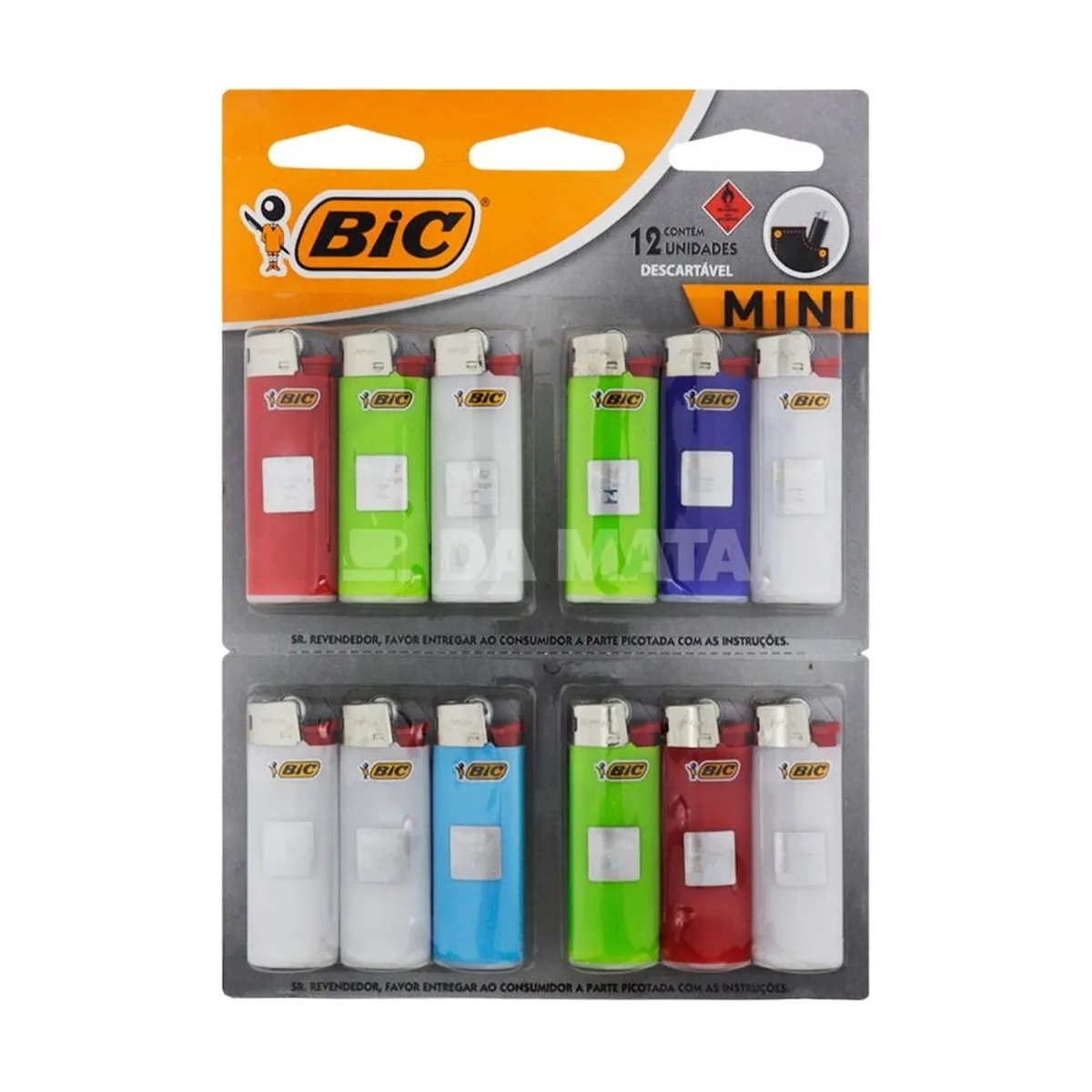 ISQUEIRO BIC MINI C/ 12