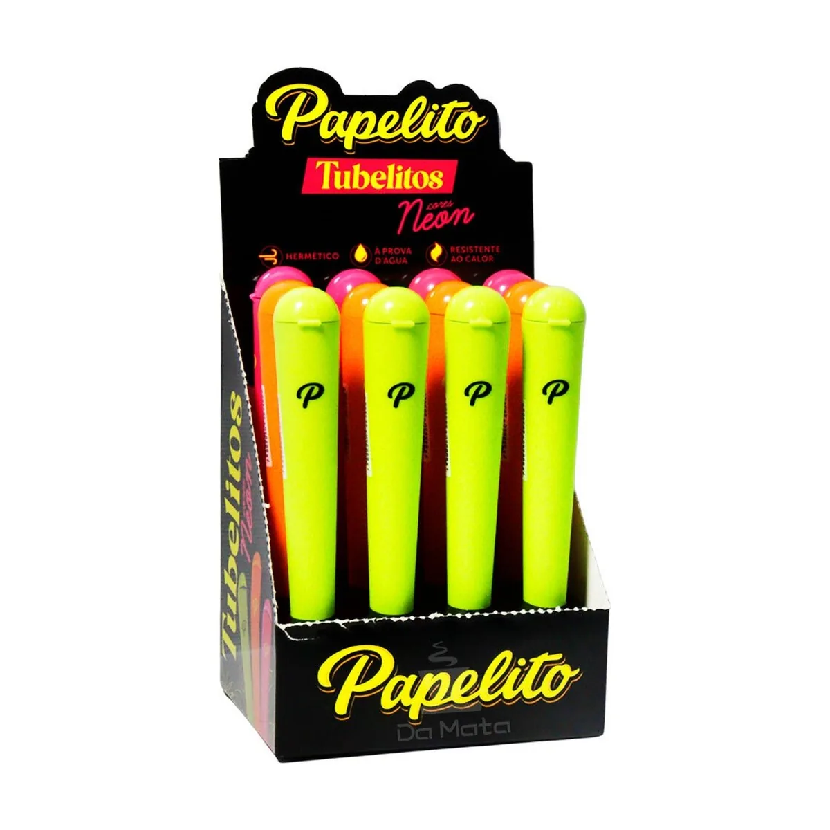 TUBELITO PAPELITO NEON C/12