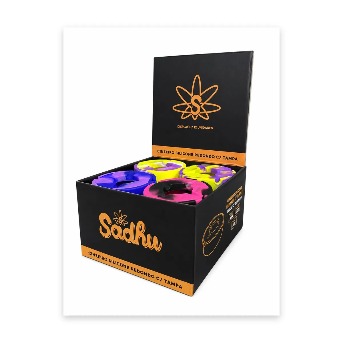 CINZEIRO SADHU SILICONE C/ TAMPA PEQUENO UNIDADE